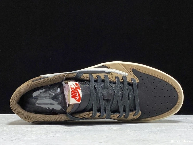 MaikeSneakers OG x Mocha Travis Low Dark 1 Air Scott Jordan CQ4277-001 SP 0630